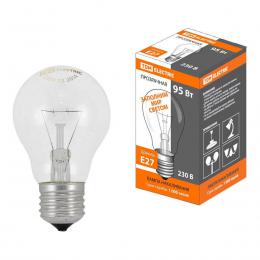 Изображение продукта Лампа накаливания TDM Electric E27 95W прозрачная SQ0332-0038 